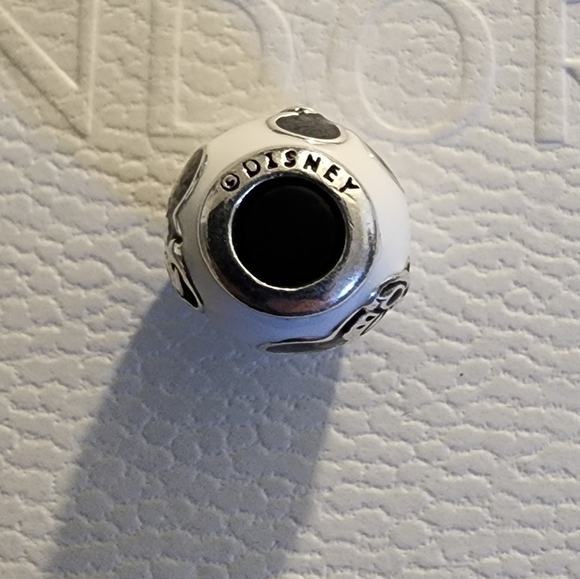 Pandora Disney Expressive Mickey Charm White & Black Enamel - Picture 6 of 9